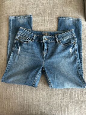 Simply Vera Vera Wang Mid Blue Straight-Leg Jeans